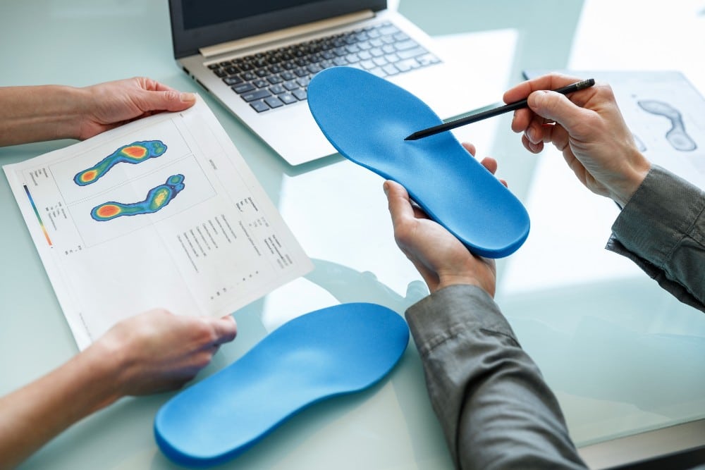 Going over custom orthotics design