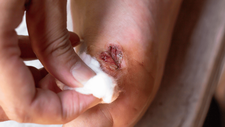 Symptoms of Diabetic Wounds